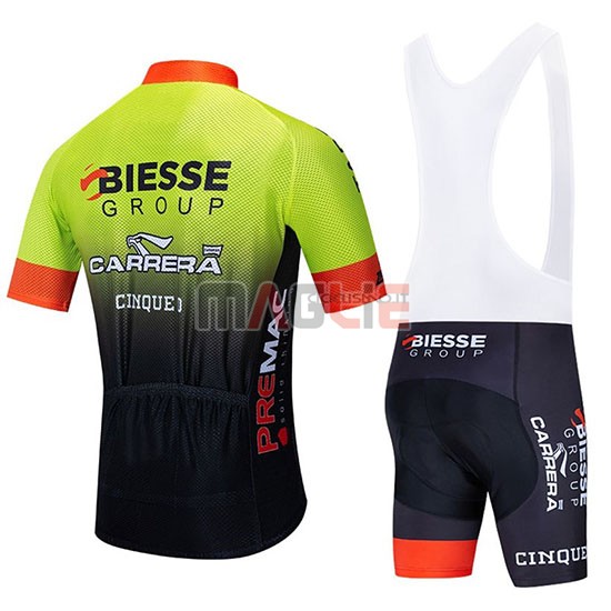 Maglia Biesse Carrera Manica Corta 2020 Verde Nero